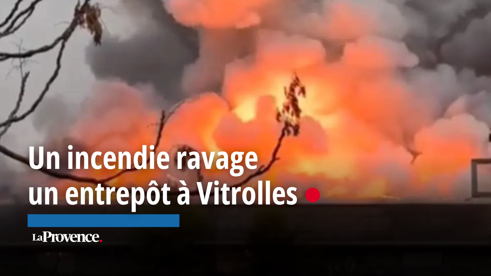 , Un incendie ravage un entrepôt de feux d&rsquo;artifice à Vitrolles