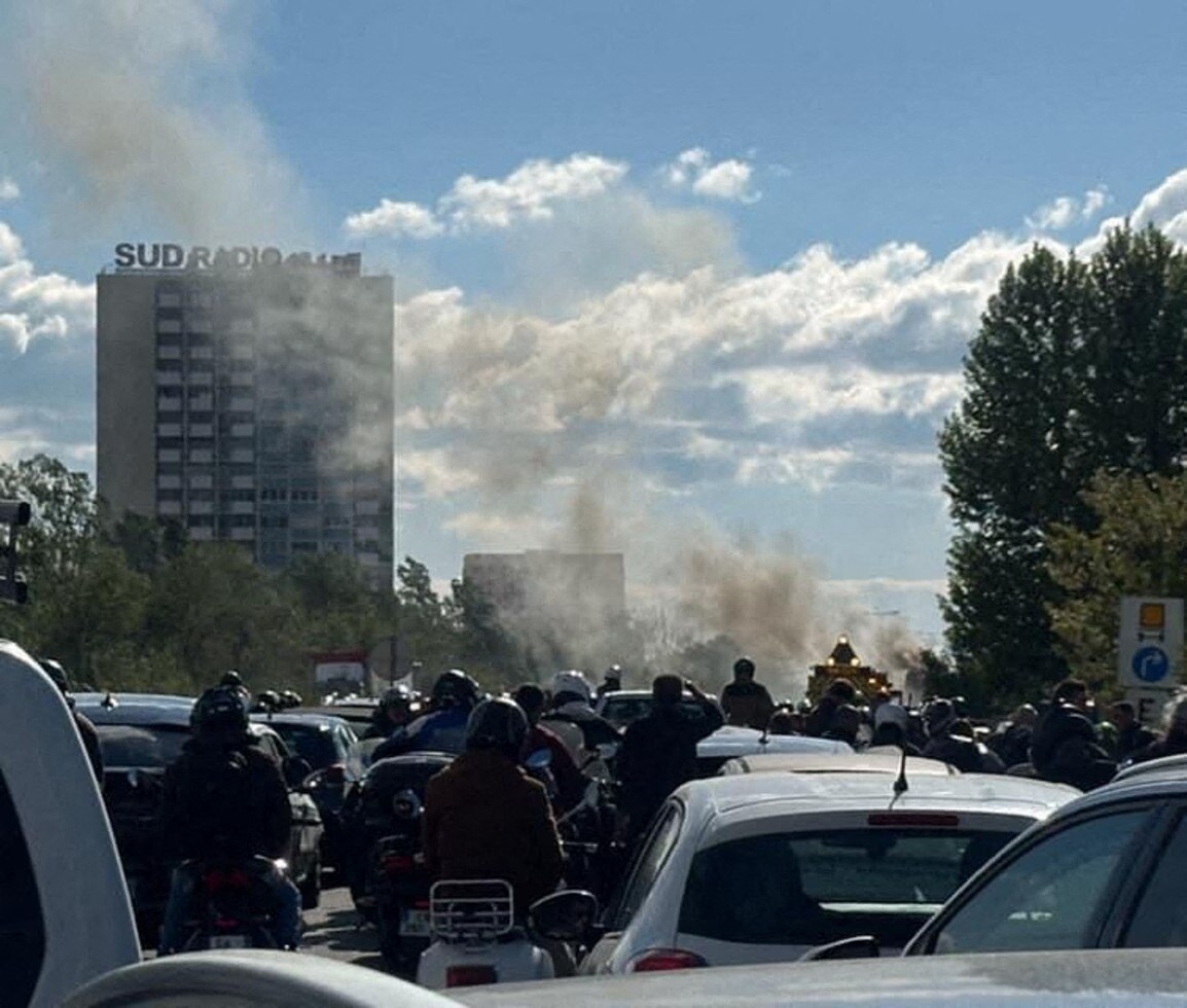 , Marseille : un camion est en feu sur l&rsquo;A50, autoroute fermée et bouchons monstres